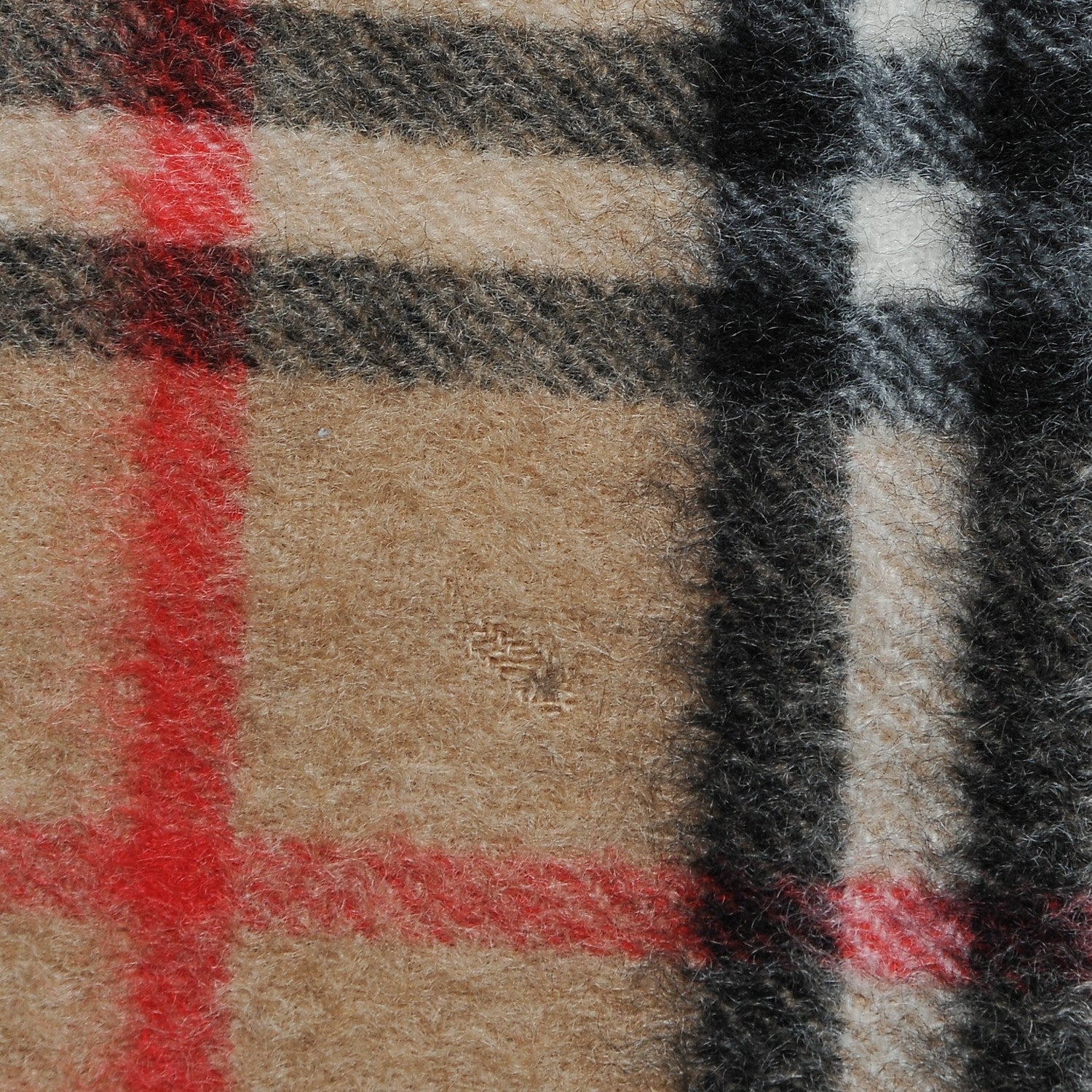 Burberry Cashmere House Check Fringe Scarf Camel 6 of 6
