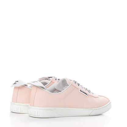 Chanel Canvas Womens Sneakers 38 Light Pink 4 of 7