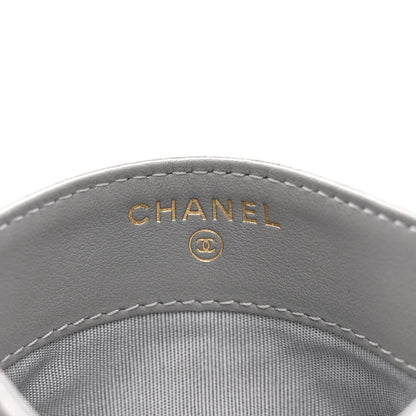 Chanel Caviar Quilted Boy Card Holder Grey Grey 6 of 9