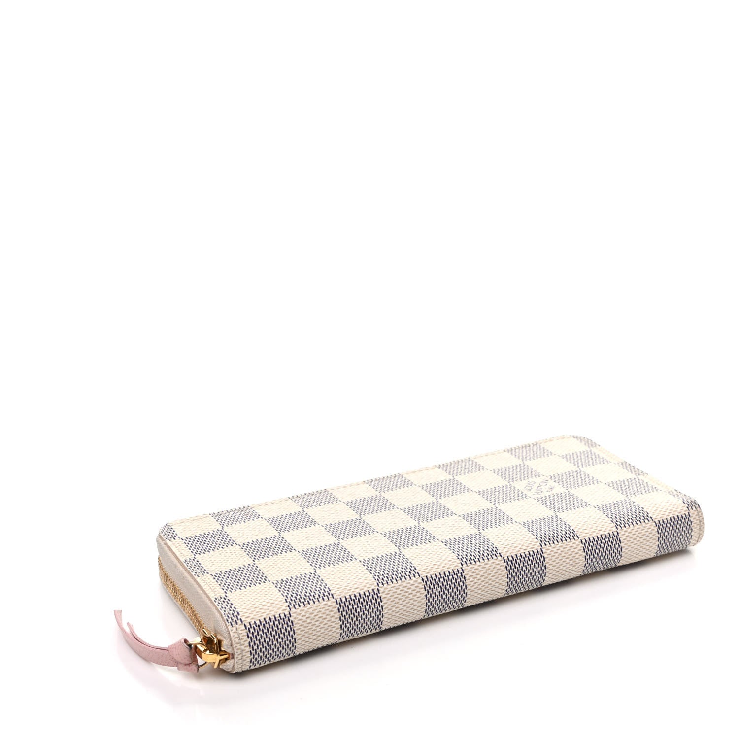 Louis Vuitton Damier Azur Clemence Wallet Rose Ballerine 4 of 8