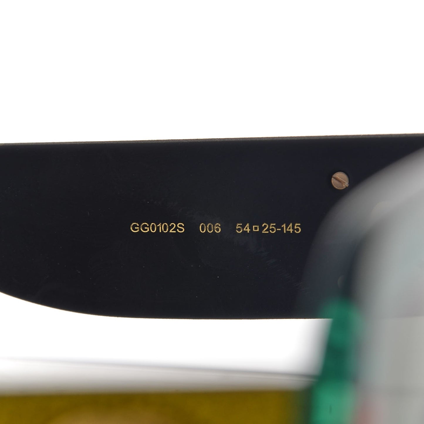 Square Frame GG0102S Sunglasses Glitter Red Black Green