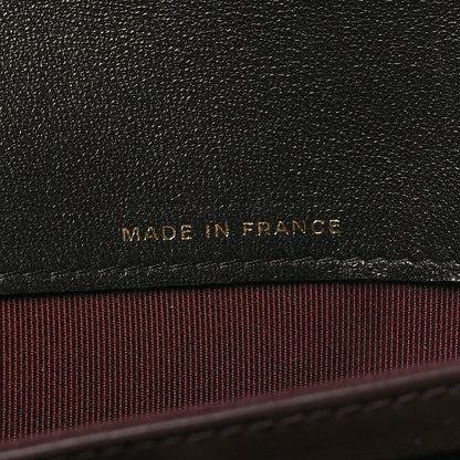 Chanel Lambskin Quilted Large Gusset Flap Wallet Black 7 of 10
