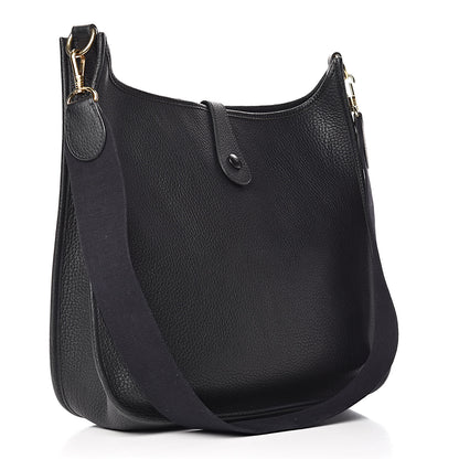 Hermes Taurillon Clemence Evelyne GM Black 3 of 19