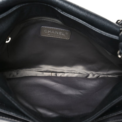 Chanel Glazed Caviar Coco Rider Flap Shoulder Bag Black 4 of 9
