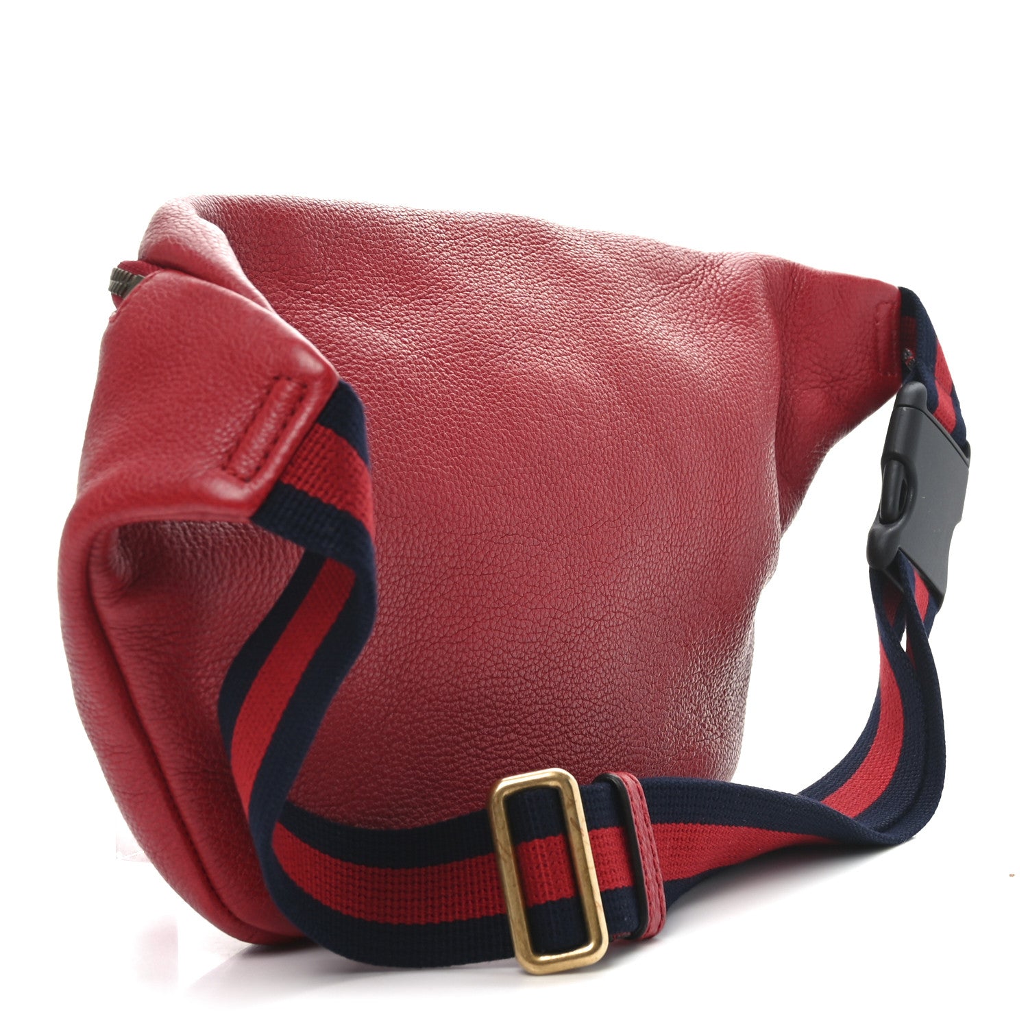 Gucci Grained Calfskin Logo Belt Bag Hibiscus Red 3 of 10