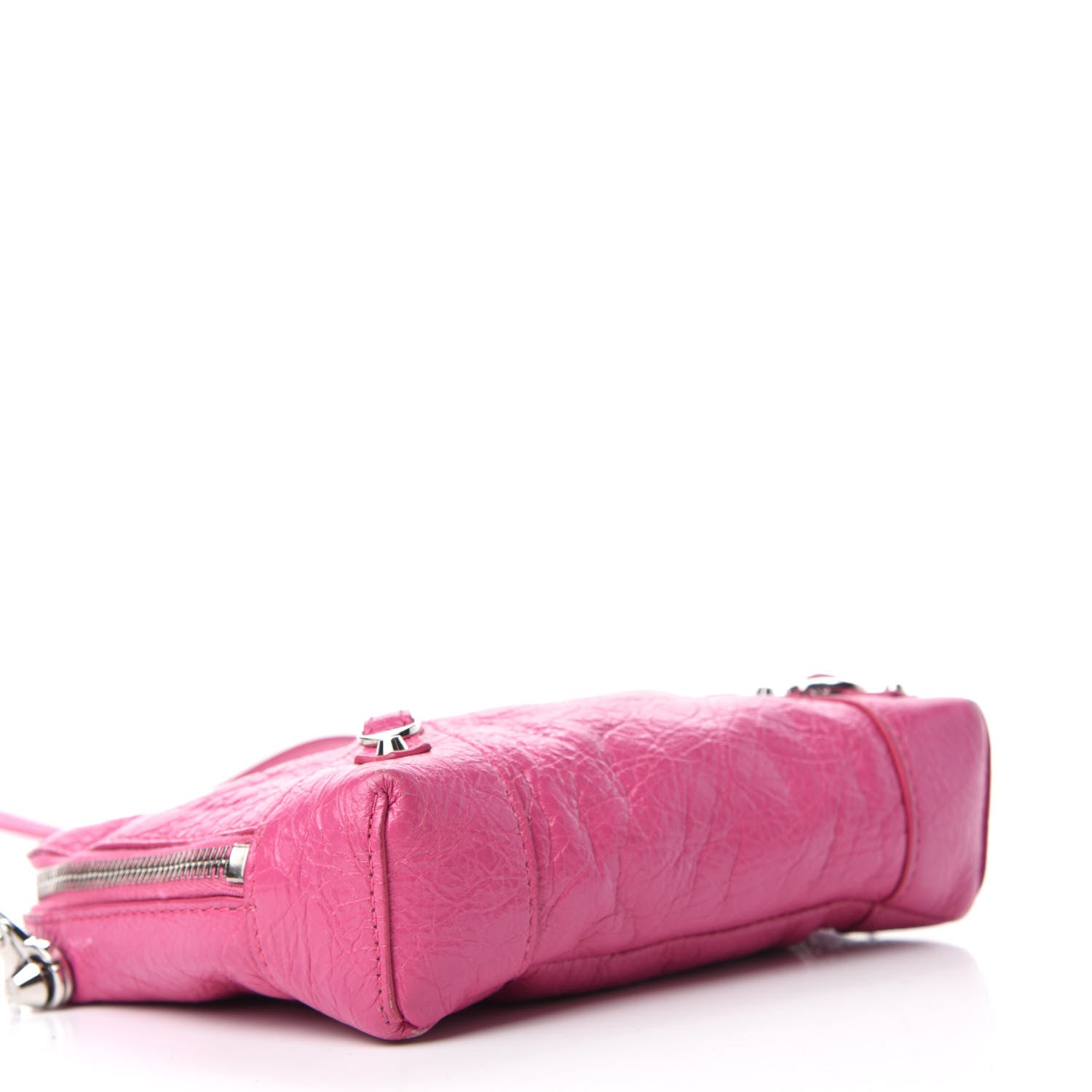 Balenciaga Agneau Arena Classic Silver Hardware XS Reporter Crossbody Rose Flamingo 4 of 9