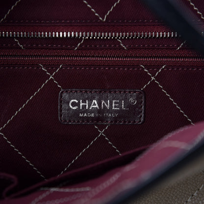 Chanel Grained Calfskin Large Shopping Fever Tote Beige 7 of 10