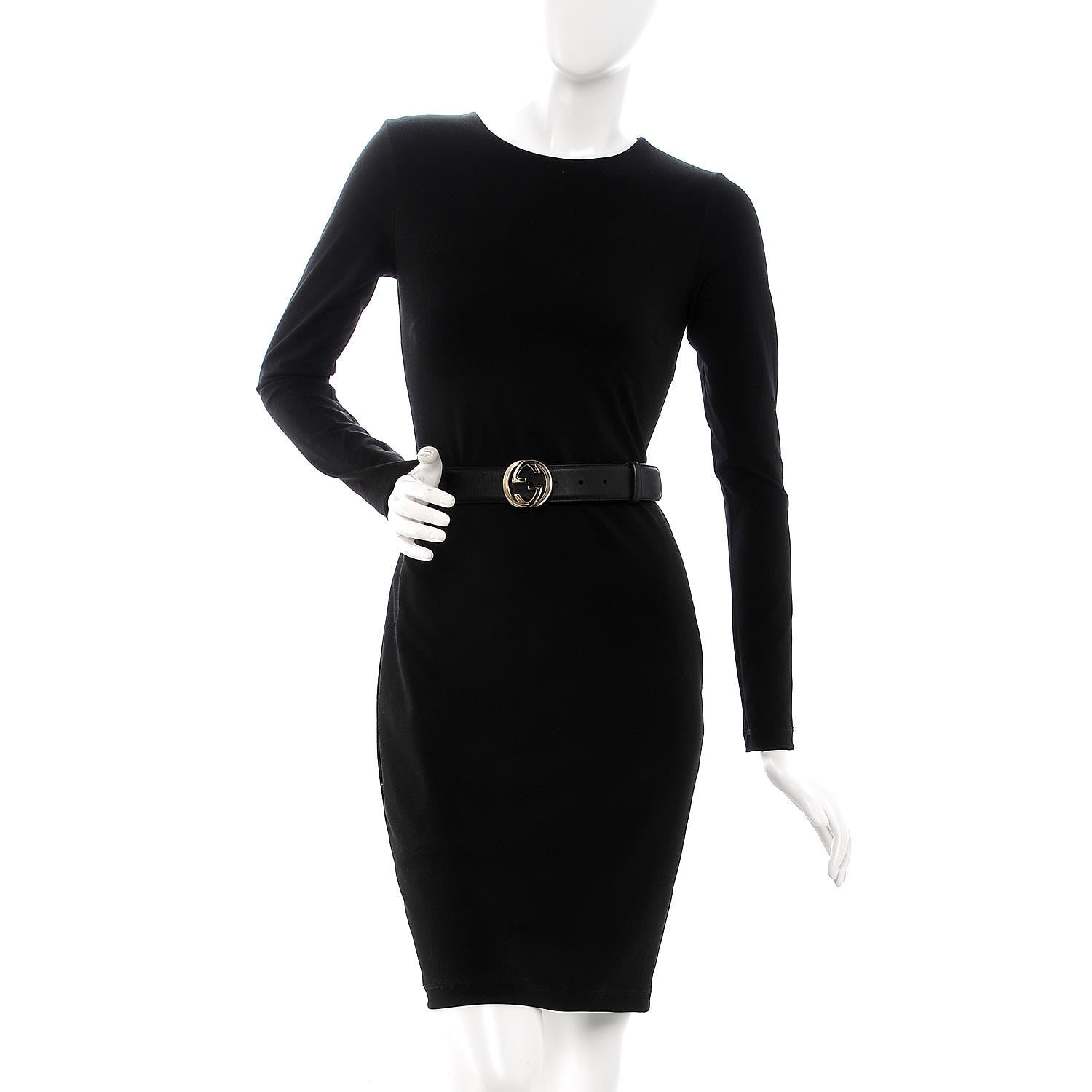 Gucci Calfskin Interlocking G 37mm Belt 90 36 Black 2 of 8