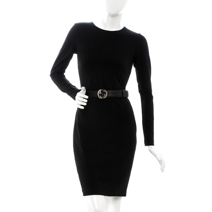 Gucci Calfskin Interlocking G 37mm Belt 90 36 Black 2 of 8