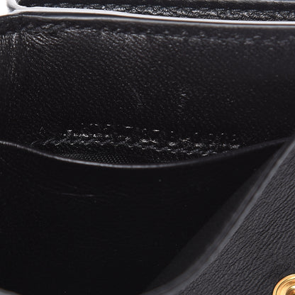 Saint Laurent Glitter Patent Monogram Trifold Wallet Cobalt 7 of 7