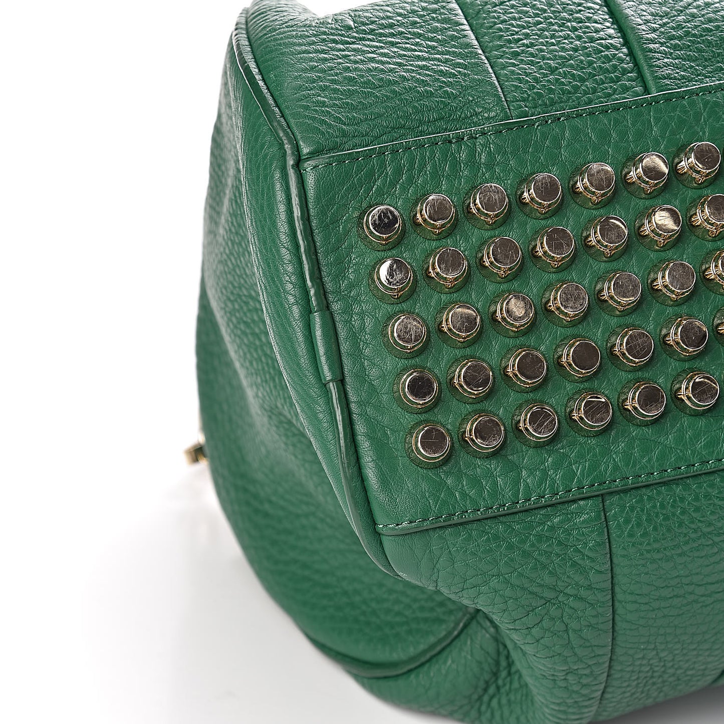 Pebbled Lambskin Rocco Vine Rhodium Hardware