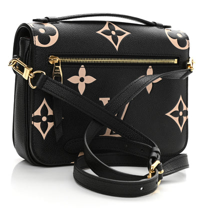 Louis Vuitton Empreinte Monogram Giant Pochette Metis Black Beige 3 of 9