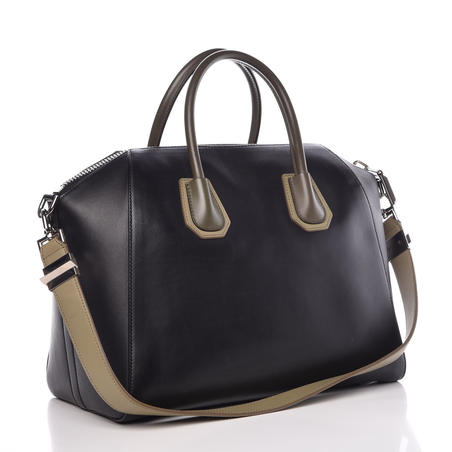 Givenchy Smooth Calfskin Medium Tri-Color Antigona Black Green 3 of 14