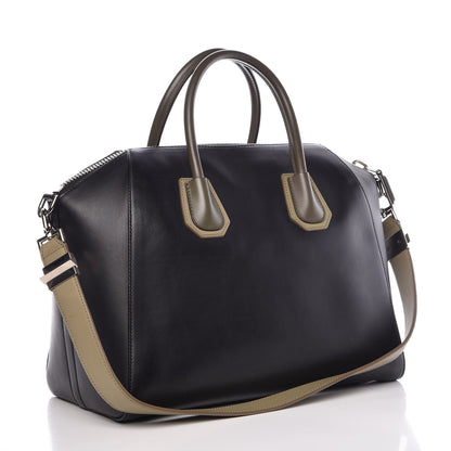 Givenchy Smooth Calfskin Medium Tri-Color Antigona Black Green 3 of 14