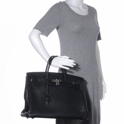 Hermes Evergrain Birkin 40 Black 2 of 10