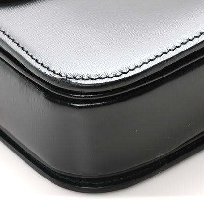 Celine Shiny Calfskin Medium Triomphe Black 9 of 10