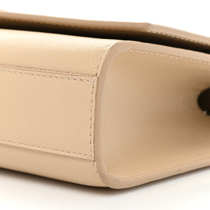 Saint Laurent Grain De Poudre Medium Monogram Kate Satchel Nude Powder 7 of 17