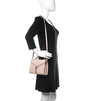 Saint Laurent Grain de Poudre Mini Classic Monogram Cassandra Top Handle Marble Pink 2 of 9