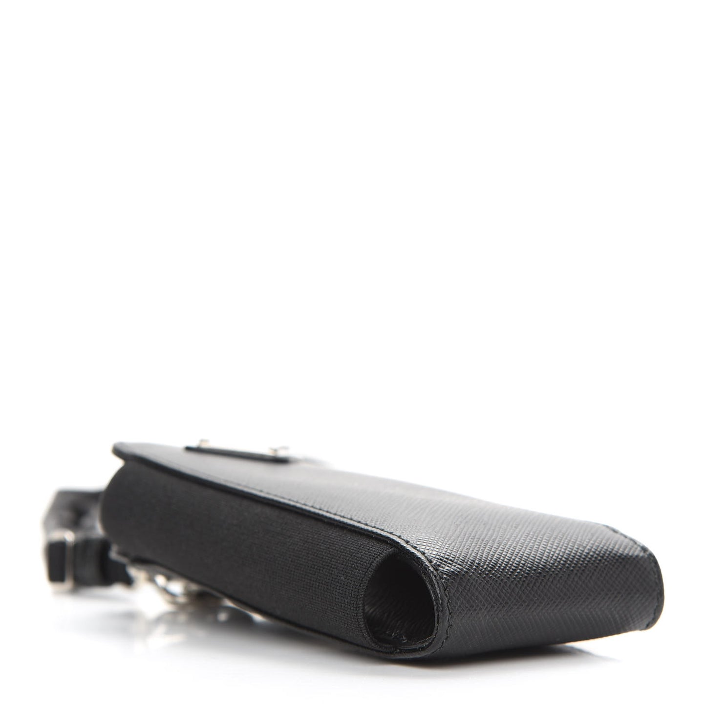 Saffiano Phone Case Pouch Black