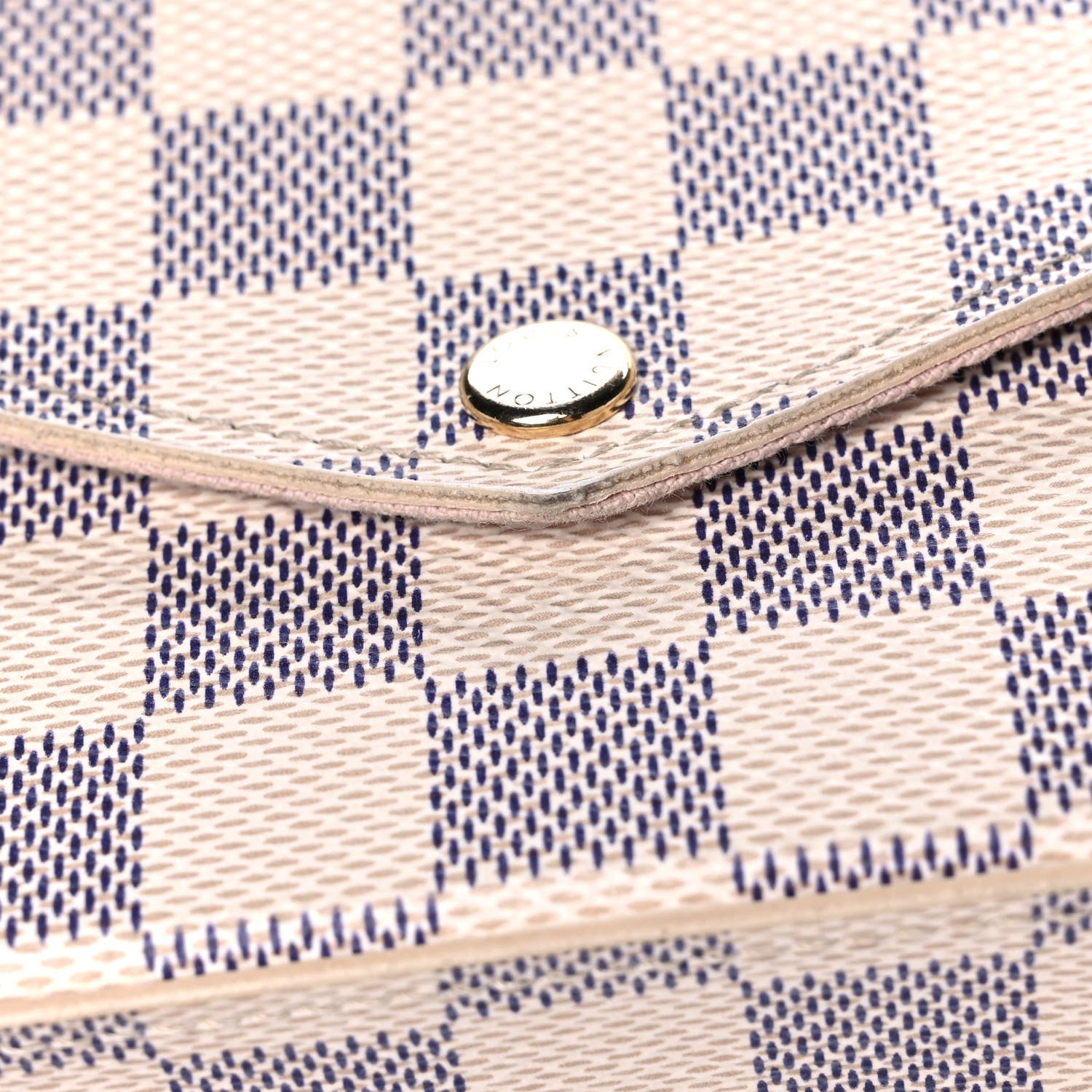 Louis Vuitton Damier Azur Pochette Felicie Chain Wallet Rose Ballerine 14 of 16