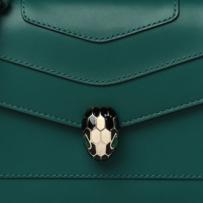 Bulgari Calfskin Serpenti Forever Crossbody Bag Emerald Green 7 of 9