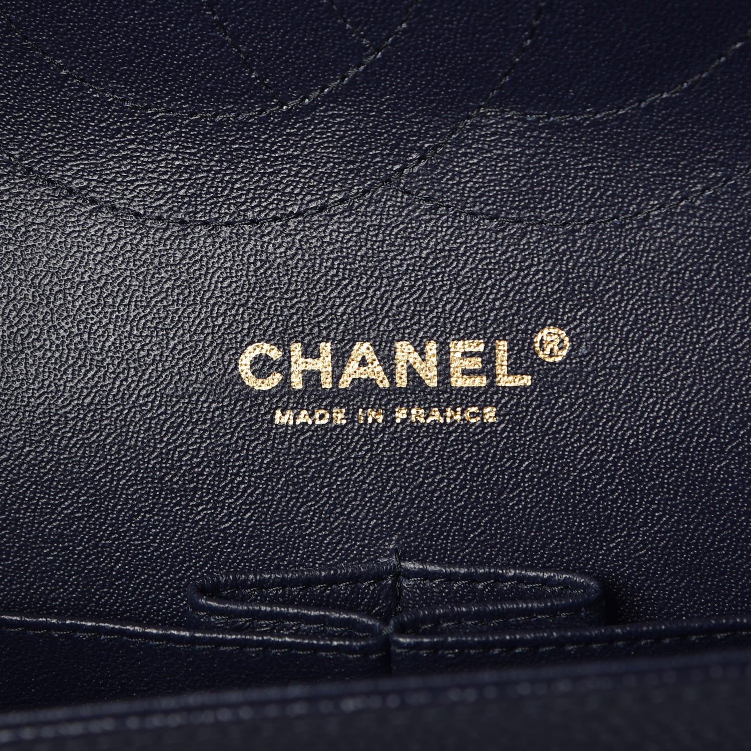 Chanel Caviar Quilted Jumbo Double Flap Navy 6 of 10