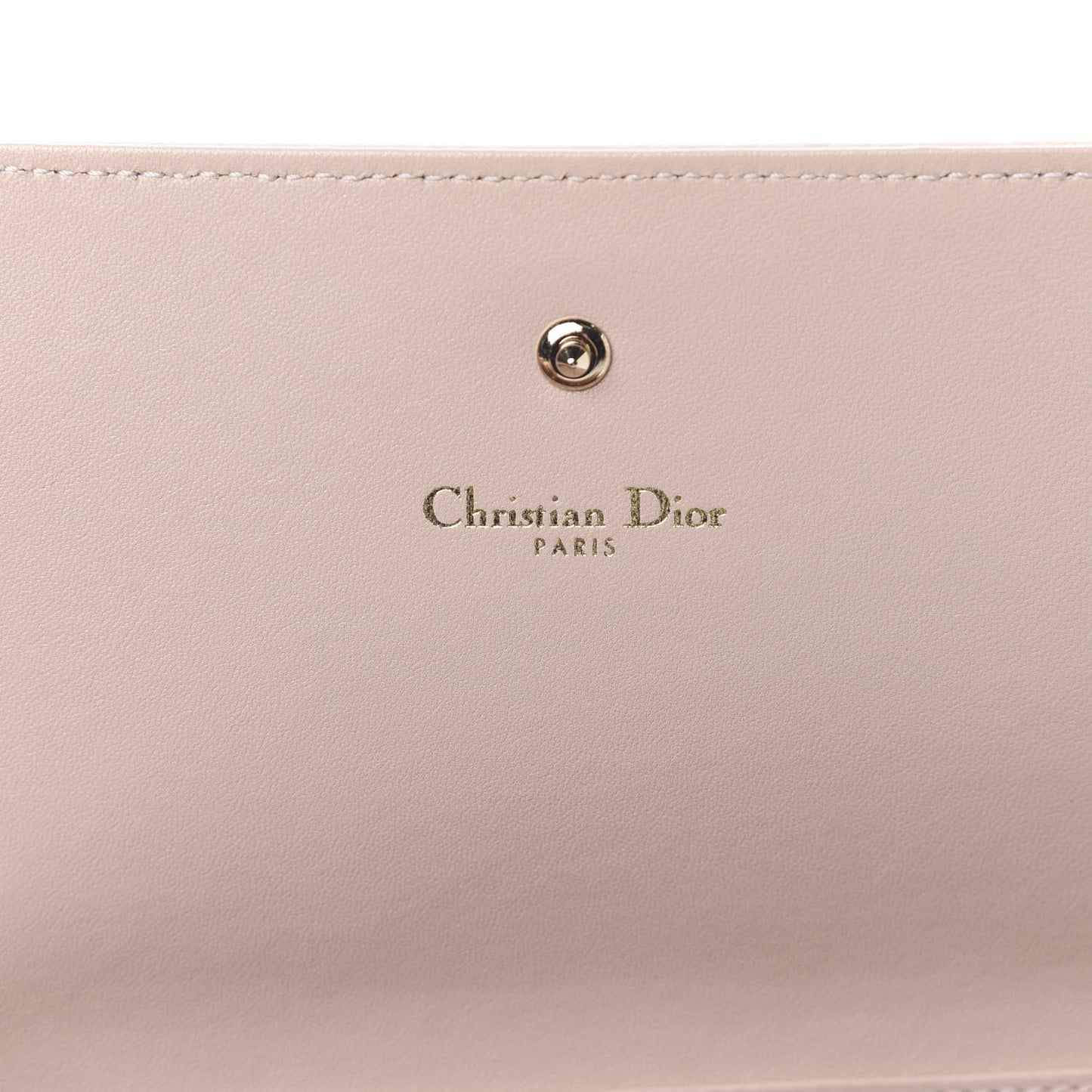 Grained Calfskin Diorama Croisiere Chain Wallet Rose Poudre