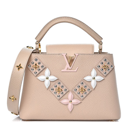 Louis Vuitton Taurillon Mechanical Flowers Smile Capucines BB Beige 1 of 8