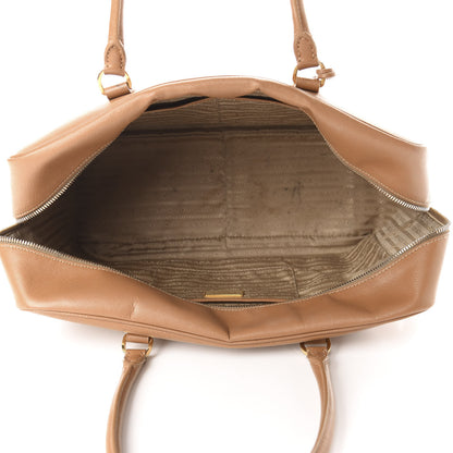 Prada Saffiano Bauletto Caramel 4 of 20