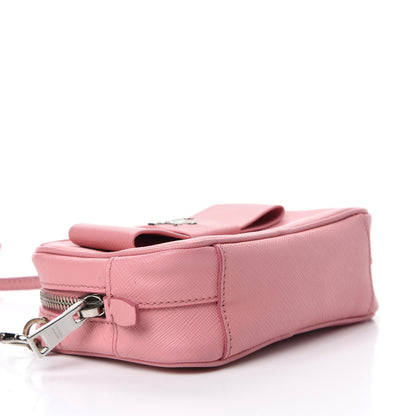 Prada Saffiano Fiocco Bow Camera Crossbody Bag Petalo 4 of 12