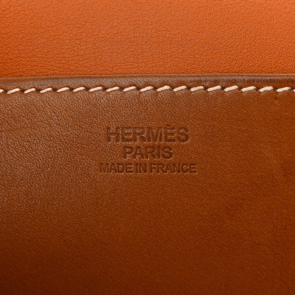 Hermes Barenia Faubourg Halzan 31 Fauve Potiron 6 of 12