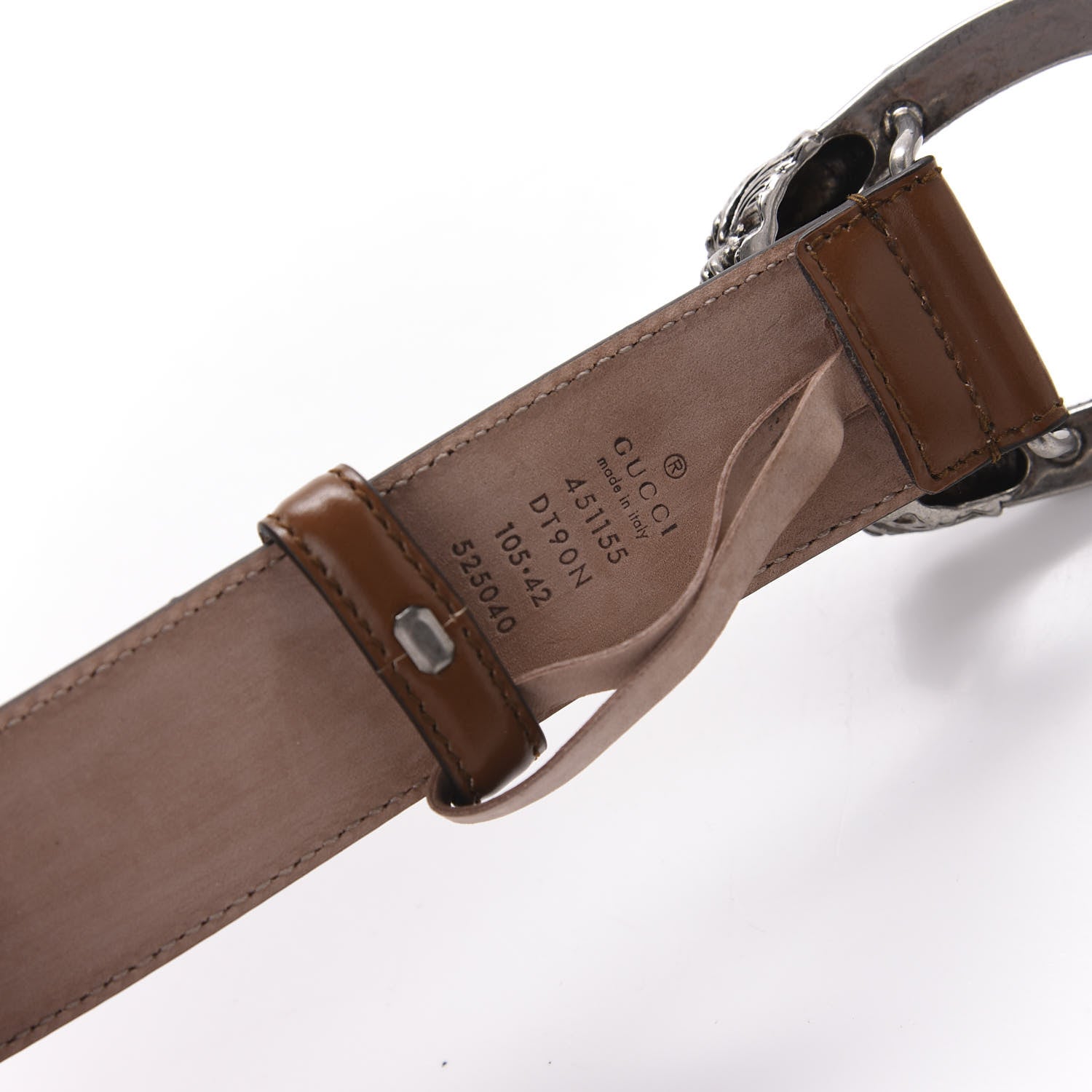 Gucci Lisse Calfskin Dionysus 35mm Belt 105 42 Cuir 6 of 6
