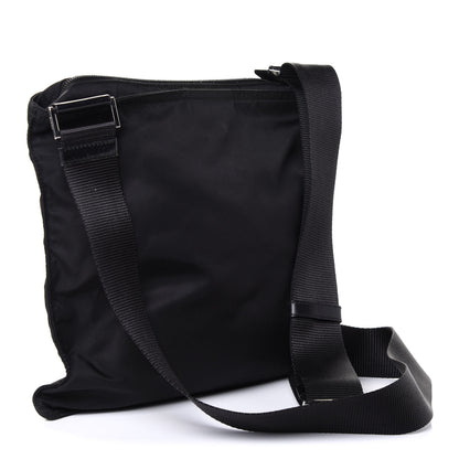 Prada Nylon Vela Flat Messenger Bag Black 2 of 4