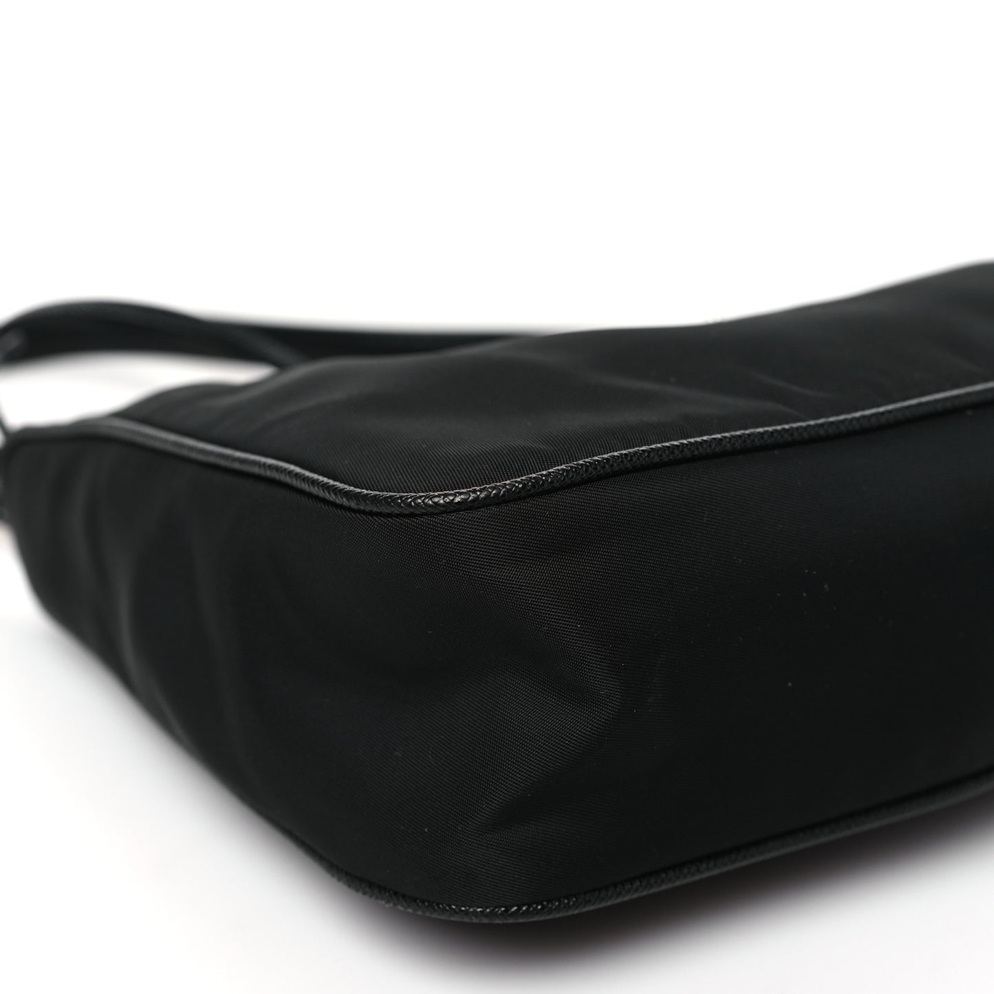 Tessuto Nylon Saffiano Mini Re-Edition 2000 Bag Black