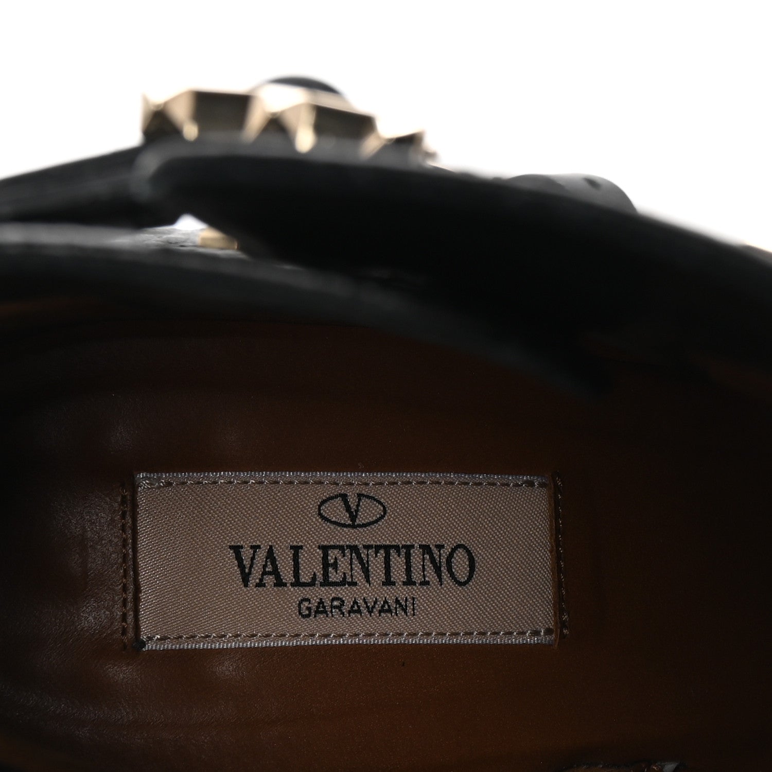 Valentino Garavani Pebbled Calfskin Rockstud Double Buckle 70mm Block Heel Ankle Boots 39.5 Black 8 of 9