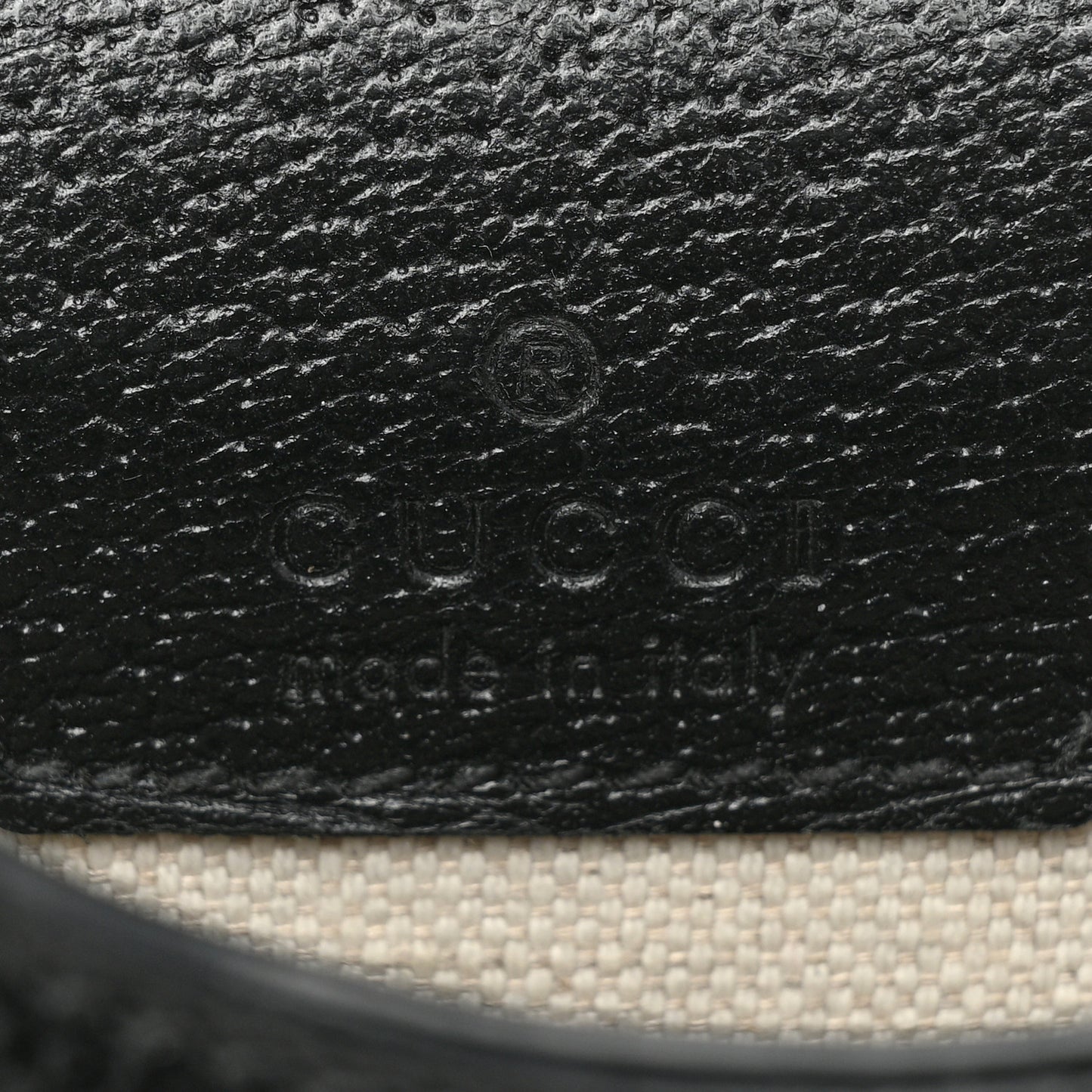Jacquard Black Denim GG Monogram Textured Dollar Calfskin Mini Horsebit 1955 Crossbody Bag Black Ivory