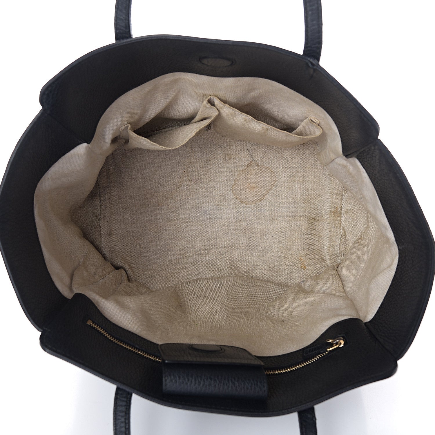 Gucci Pebbled Calfskin Small Swing Tote Black 4 of 10