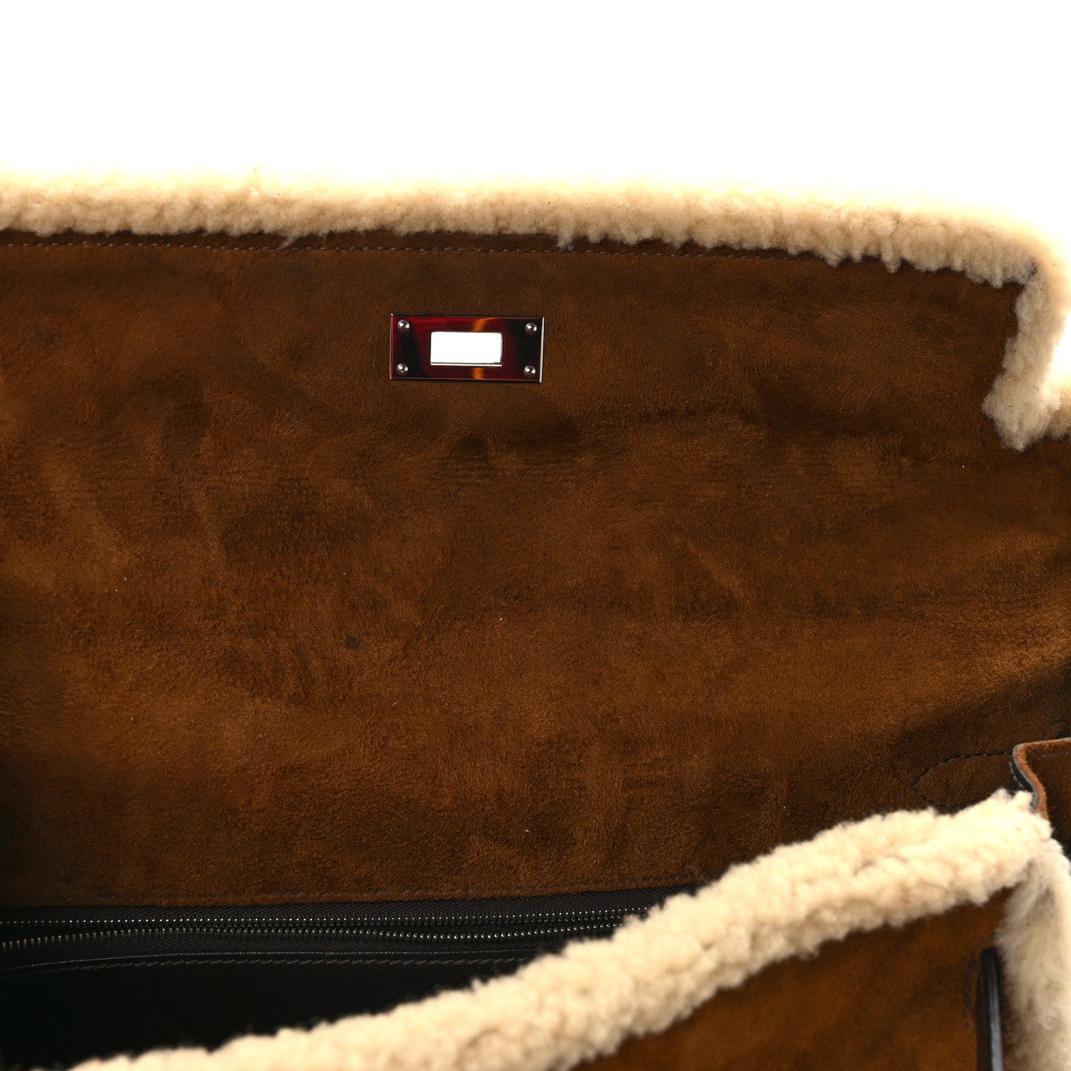 Hermes Veau Doblis Mouton Shearling Swift Teddy Kelly 35 Alezan Ebene 13 of 13