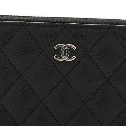 Chanel Caviar Quilted Large Gusset Zip Around Wallet Black 9 of 10