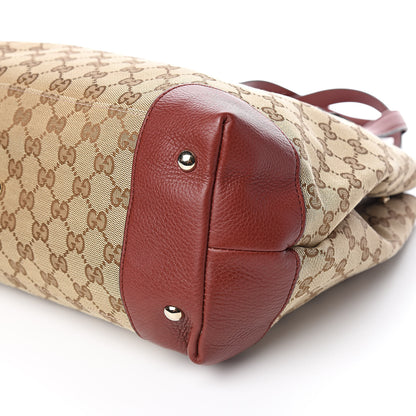 Gucci Monogram Web Medium Dressage Tote Red 9 of 10