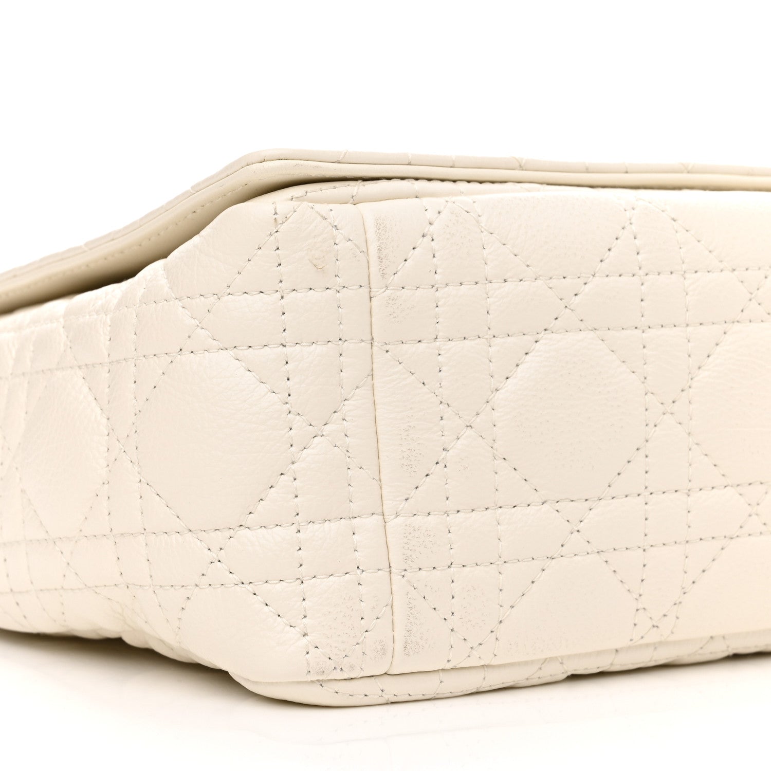 Christian Dior Grained Calfskin Cannage Large Caro Bag Latte 9 of 10