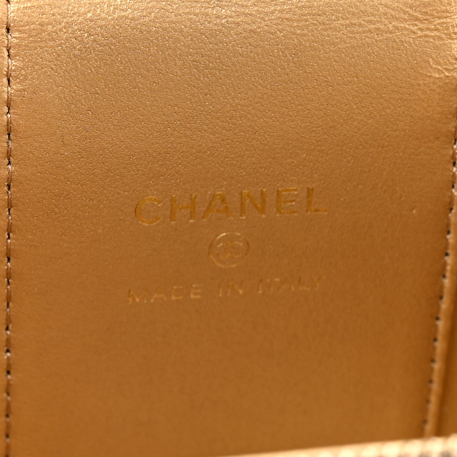 Chanel Lambskin Quilted Mini Pearl Crush Vanity Case With Chain Black 6 of 12