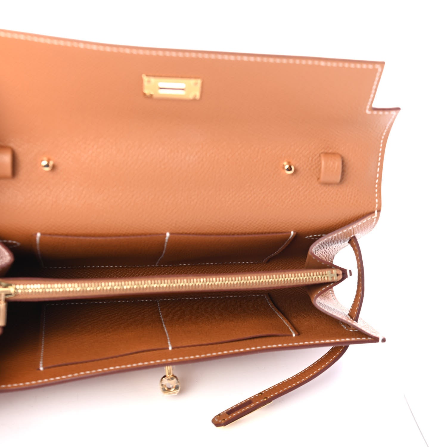 Hermes Epsom Kelly Wallet To Go Gold 4 of 4