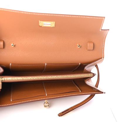 Hermes Epsom Kelly Wallet To Go Gold 4 of 4