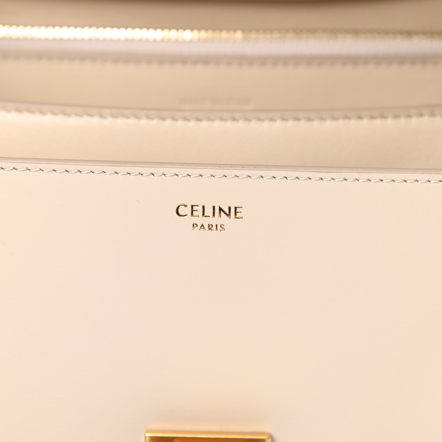 Celine Box Calfskin Medium Classic Box Flap Bag Powder 6 of 14