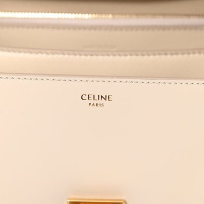 Celine Box Calfskin Medium Classic Box Flap Bag Powder 6 of 14