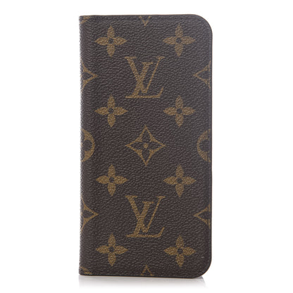 Louis Vuitton Monogram iPhone X Folio Case 1 of 6