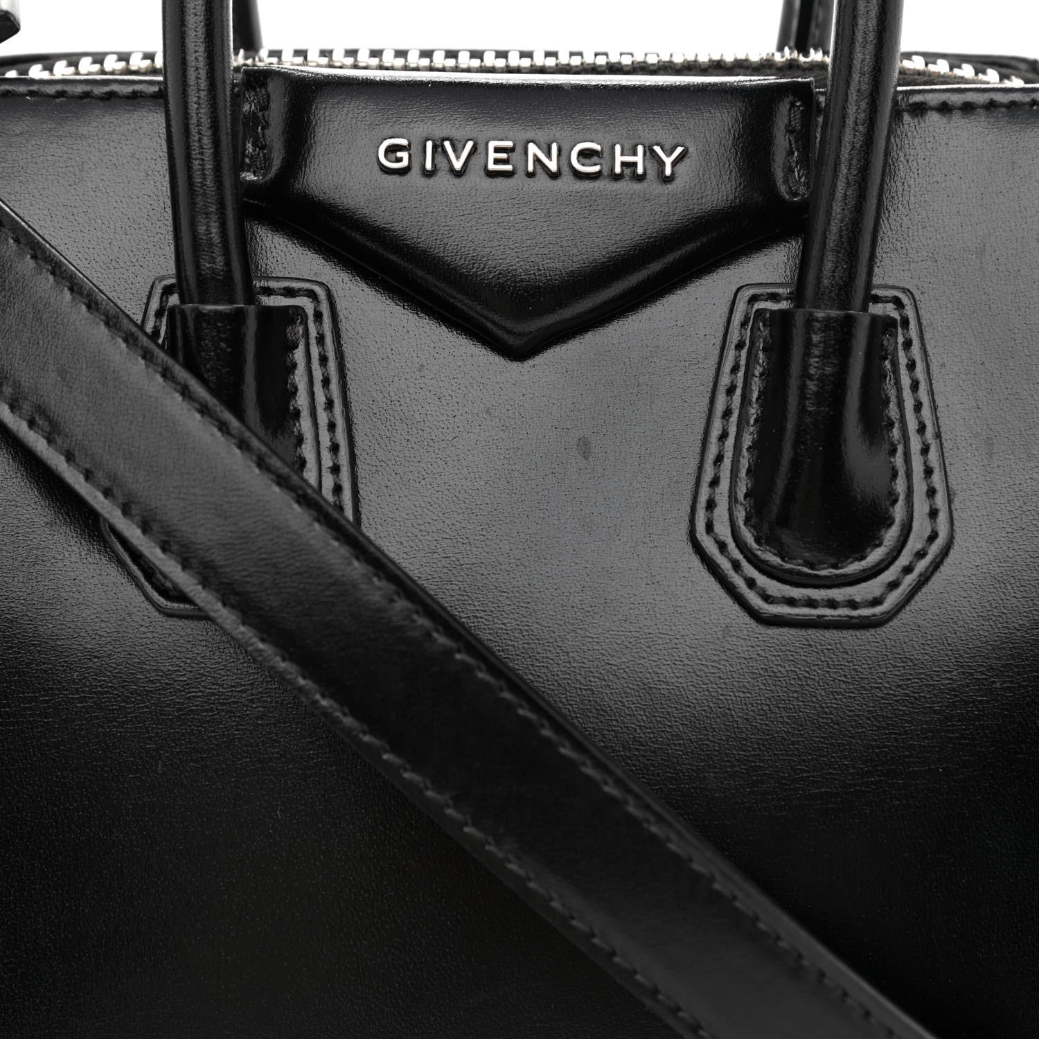 Givenchy Shiny Lord Calfskin Mini Antigona Black 8 of 14