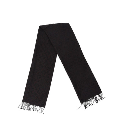 Fendi Acrylic Wool FF Fringe Scarf Black 3 of 5