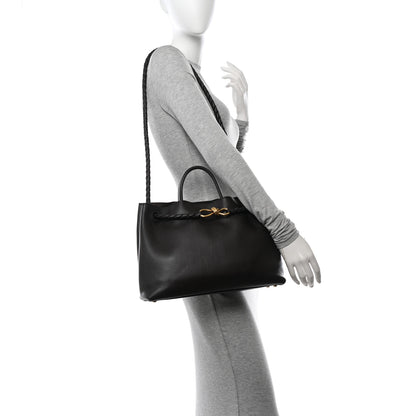 Bottega Veneta Silky Calfskin Medium Andiamo Shoulder Bag Fondant 2 of 9